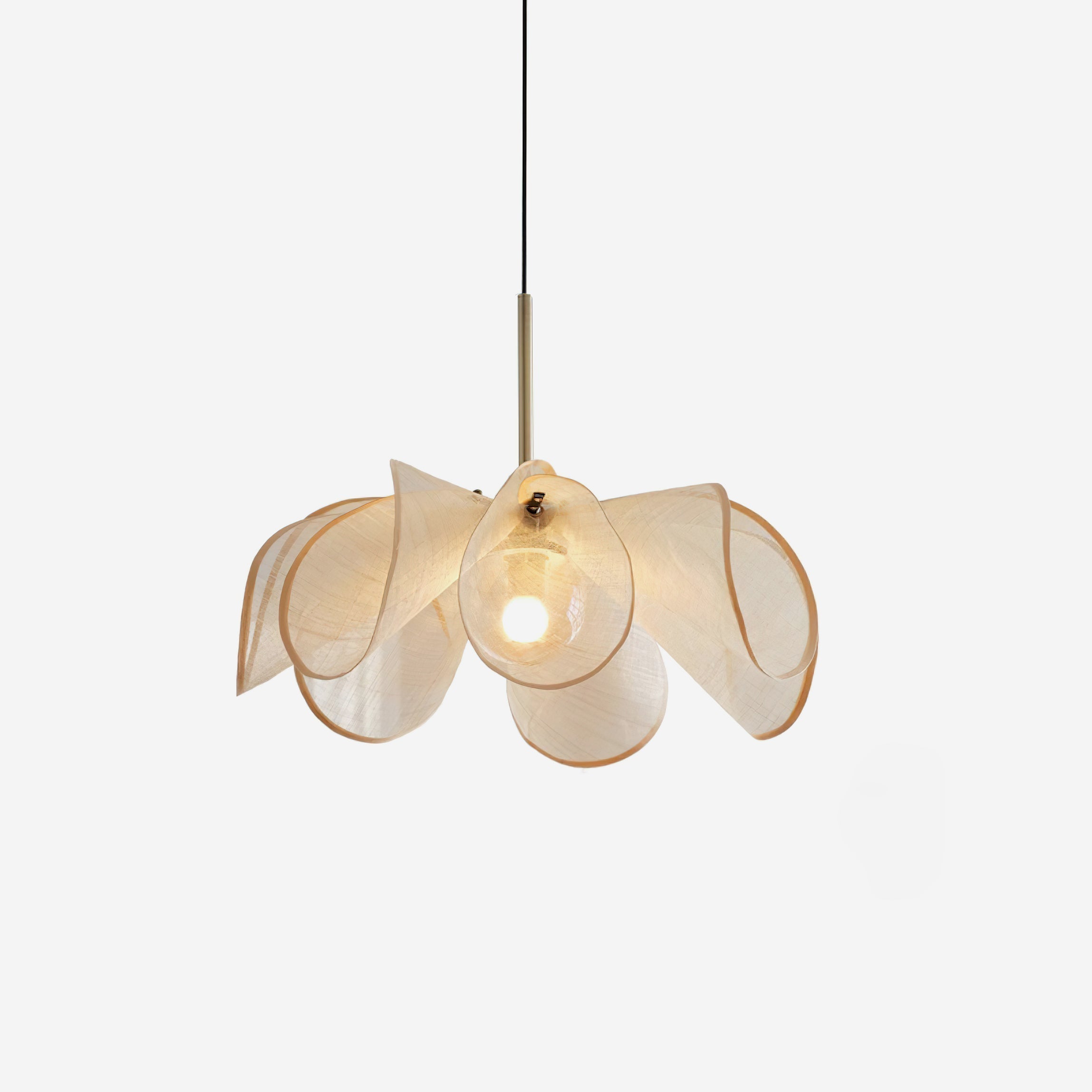 Warm Brown Shade Bohemian Plant Fiber Pendant Lamp